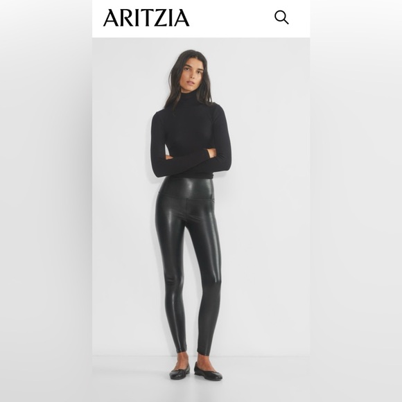 Aritzia Wilfred Free Daria vegan leather leggings XS - Picture 1 of 15